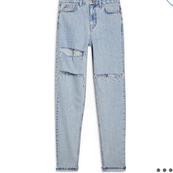 TOPSHOP SOFIA RIPPED MOM JEANS - Picture 3 of 3